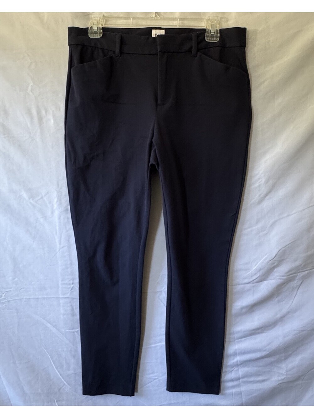 GAP Pants Womens 8 Navy Signature Skinny Ankle Work Stretch Chino
